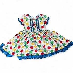 Eleanor Rose Apple Picking Dress Girls Size 8